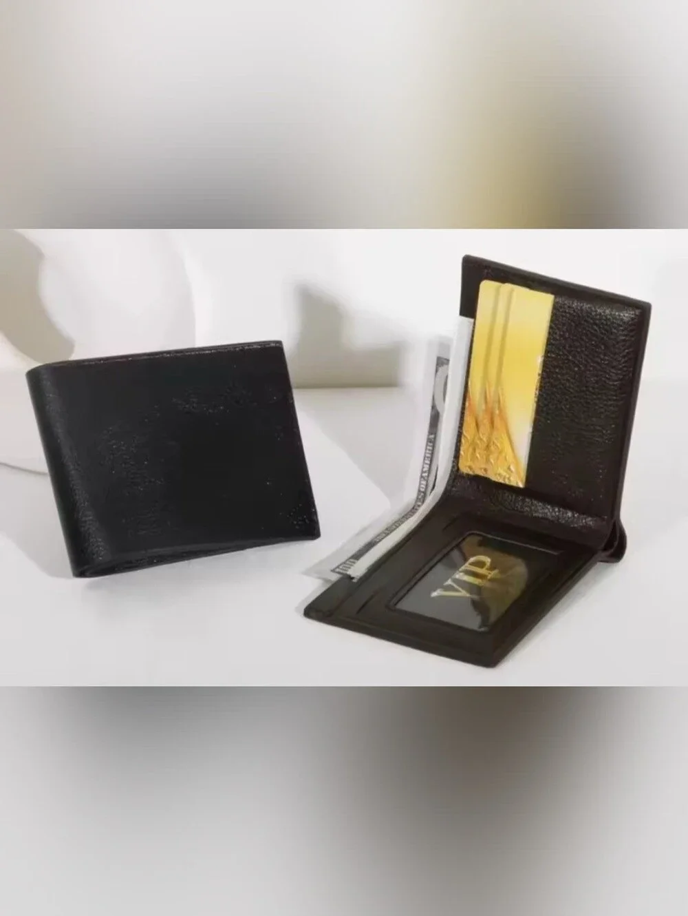 New Knights Of Columbus Black Bi-Fold Wallet